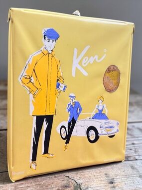 1962 MATTEL, INC. Ken Doll Carry Case w/Handle and Drawers